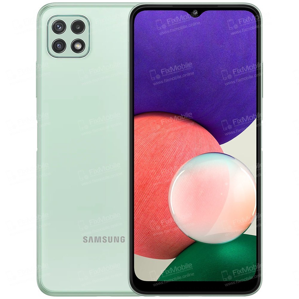 Стекло для Samsung Galaxy A22s (A226B) в сборе с OCA пленкой (черное)