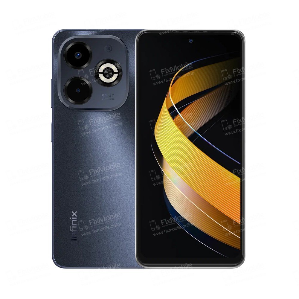 Контейнер SIM для Infinix Smart 8 Plus (черный)