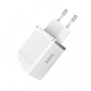 Превью Сетевое зарядное устройство HOCO C42A 2.4A USB (белое) — 2