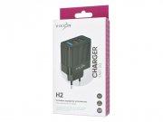 Сетевое зарядное устройство VIXION H2 USB 2.1A Quick Charger 3.0 (черное) — 2
