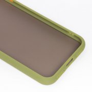 Чехол-накладка PC041 для Apple iPhone SE 2020 (черно-зеленая) — 3