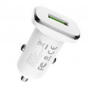 Превью Автомобильное зарядное устройство Borofone BZ12A Lasting USB (белое) — 5