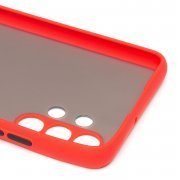 Чехол-накладка PC041 для Samsung Galaxy A32 (A325F) (черно-красная) — 2