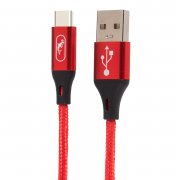 Кабель SKYDOLPHIN S55T (USB - Type-C) красный