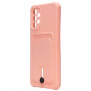 Чехол-накладка SC304 с картхолдером для Samsung Galaxy A13 4G (A135F) (светло-розовая) — 3