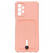 Чехол-накладка SC304 с картхолдером для Samsung Galaxy A13 4G (A135F) (светло-розовая) — 1
