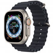 Ремешок ApW26 Ocean Band для Apple Watch 49 mm силикон (черный)