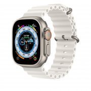 Ремешок ApW26 Ocean Band для Apple Watch 41 mm силикон (белый) — 1