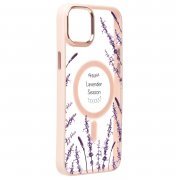 Чехол-накладка - SM015 SafeMag для Apple iPhone 14 Plus (003) (светло-розовая) — 2