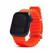 Ремешок - ApW26 Ocean Band Apple Watch 42 mm Watch 42/44/45/49мм силикон (оранжевый) — 1