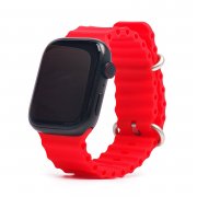 Ремешок - ApW26 Ocean Band Apple Watch 45 mm силикон (красный)