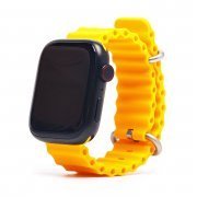 Ремешок - ApW26 Ocean Band Apple Watch 44 mm силикон (желтый)