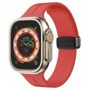 Ремешок - ApW29 для Apple Watch 44 mm силикон на магните (красный)