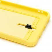 Чехол-накладка - SC304 с картхолдером для Samsung Galaxy A12 (A125F) (208713) (желтая) — 3