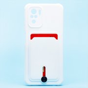 Чехол-накладка - SC304 с картхолдером для Xiaomi Redmi Note 10S (208779) (белая) — 1