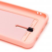 Чехол-накладка - SC304 с картхолдером для Samsung Galaxy A12 (A125F) (208711) (светло-розовая) — 3