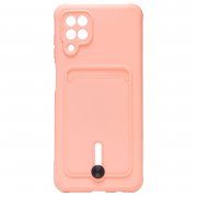 Чехол-накладка - SC304 с картхолдером для Samsung Galaxy A12 (A125F) (208711) (светло-розовая) — 1