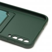 Чехол-накладка - SC304 с картхолдером для Samsung Galaxy A30s (A307F) (208729) (темно-зеленая) — 2
