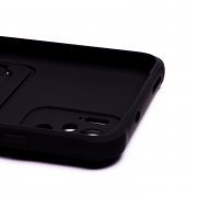 Чехол-накладка - SC304 с картхолдером для Xiaomi Redmi Note 10S (208774) (черная) — 3