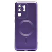 Чехол-накладка - SM020 Matte SafeMag для Samsung Galaxy S20 Ultra (G988B) (фиолетовая) — 1