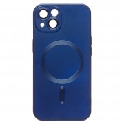 Чехол-накладка - SM020 Matte SafeMag для Apple iPhone 13 (темно-синяя)