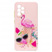 Чехол-накладка - SC246 для Samsung Galaxy A72 (A725F) (003) (розовая) (рисунок)
