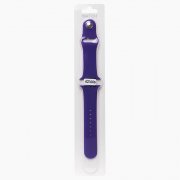 Ремешок - ApW Sport Band Apple Watch 45 mm силикон на кнопке (S) (фиолетовый)