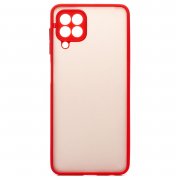 Чехол-накладка - PC041 для Samsung Galaxy M22 (M225F) (черно-красная)