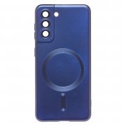 Чехол-накладка - SM020 Matte SafeMag для Samsung Galaxy S21 (G991B) (темно-синяя)