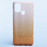 Чехол-накладка - SC097 Gradient для Samsung Galaxy A21s (A217F) (серебристо-золотистая)