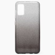 Чехол-накладка - SC097 Gradient для Samsung Galaxy A41 (A415F) (серебристо-черная)