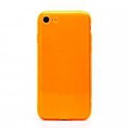 Чехол-накладка - SC344 для Apple iPhone 8 (прозрачно-оранжевая) (232072) — 1