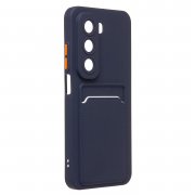 Чехол-накладка для Infinix Hot 50 5G (темно-синяя) — 3