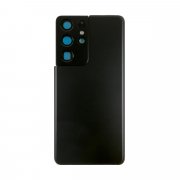 Задняя крышка для Samsung Galaxy S21 Ultra (G998B) (черная) — 2