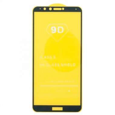Защитное стекло для Huawei Y9 2018 (полное покрытие)(черное) &mdash; 1