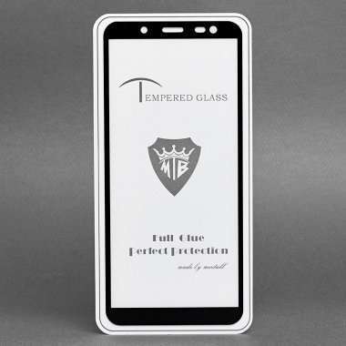 Защитное стекло для Samsung Galaxy A8 (2018) A530F (полное покрытие)(черное) &mdash; 1