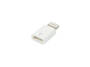 Адаптер (переходник) VIXION AD49 (micro-USB - Lightning) белый — 2