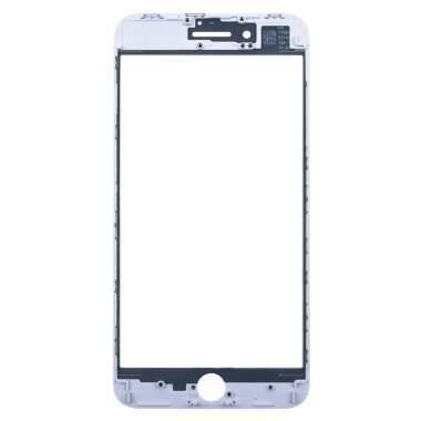 Стекло для Apple iPhone 8 Plus с рамкой и пленкой OCA (белое) — 2