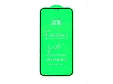Защитное стекло для Apple iPhone 12 mini (полное покрытие) (черное)