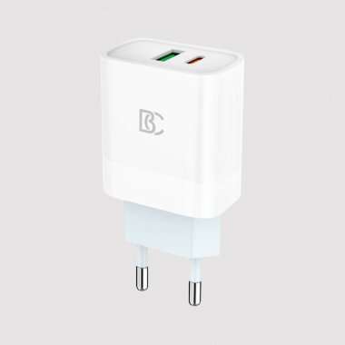 Сетевое зарядное устройство BC C62 USB/Type-C (белое) — 1