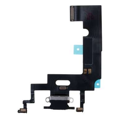 Шлейф для Apple iPhone XR на разъем зарядки/микрофон (черный) Премиум — 1