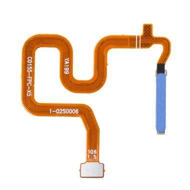 Шлейф для Realme 6 + сканер отпечатка пальца (синий) &mdash; 1