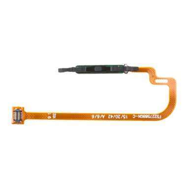 Шлейф для Xiaomi Poco M3 + сканер отпечатка пальца (черный) — 2