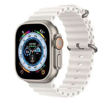 Ремешок ApW26 Ocean Band для Apple Watch 41 mm силикон (белый) — 1