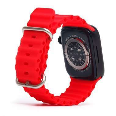 Ремешок - ApW26 Ocean Band Apple Watch 49 mm силикон (красный) — 4