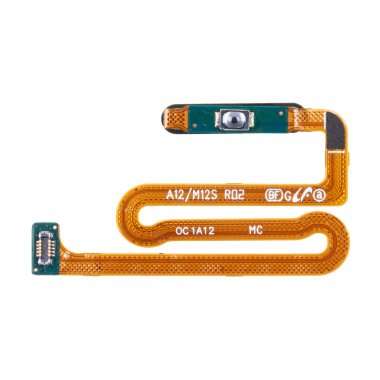 Шлейф для Samsung Galaxy M12 (M127F) + сканер отпечатка пальца (красный) — 1