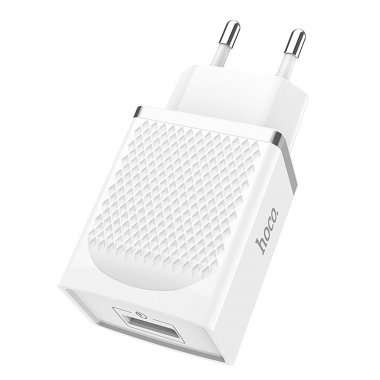 Сетевое зарядное устройство Hoco C42A USB (белое) — 5
