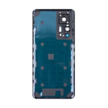 Задняя крышка для Xiaomi 12T Pro (черная) (матовая) премиум