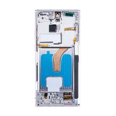 Дисплейный модуль с тачскрином для Samsung Galaxy S22 Ultra (S908B) (белый) (OLED) — 1